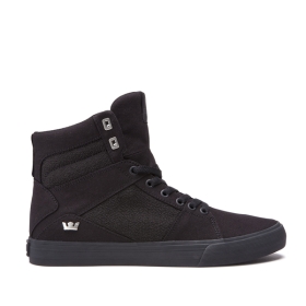 Supra Mens ALUMINUM High Top Shoes Black/black | US-55478